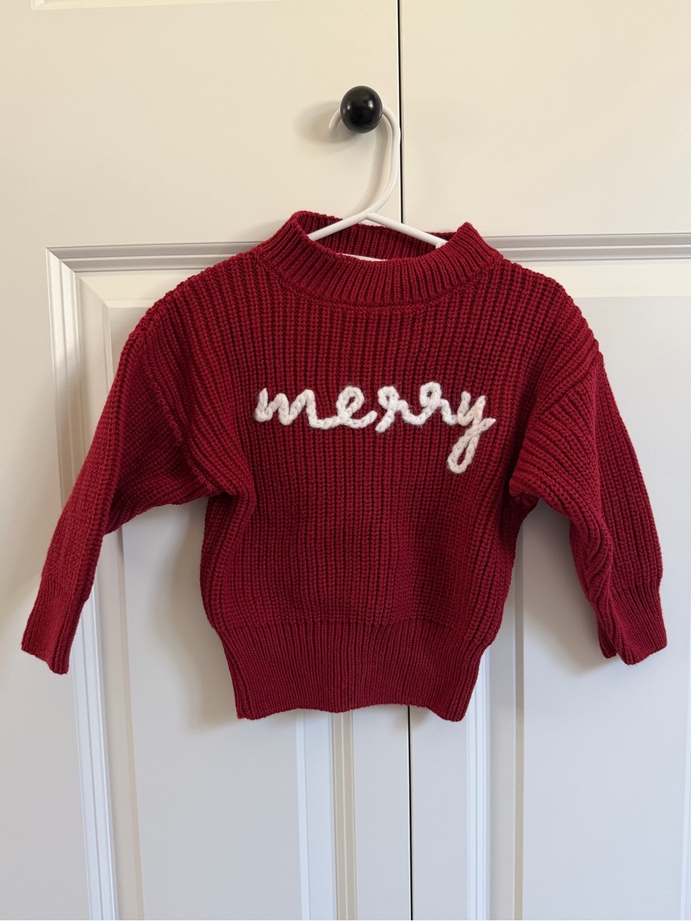 Baby 'Merry' Red Knit Sweater